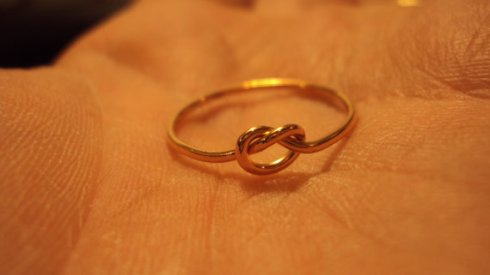 Etsy knot ring