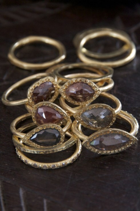 raw diamond rings and bands