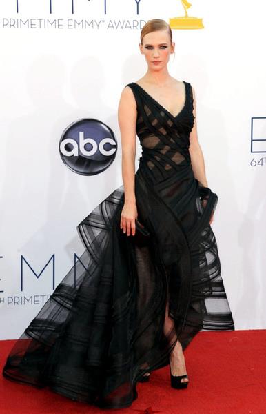 January Jones in Zac Posen