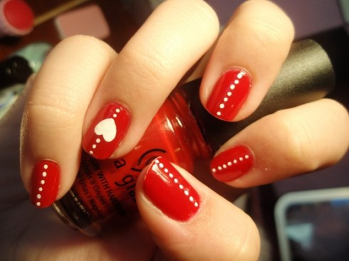 Valentine nails 2